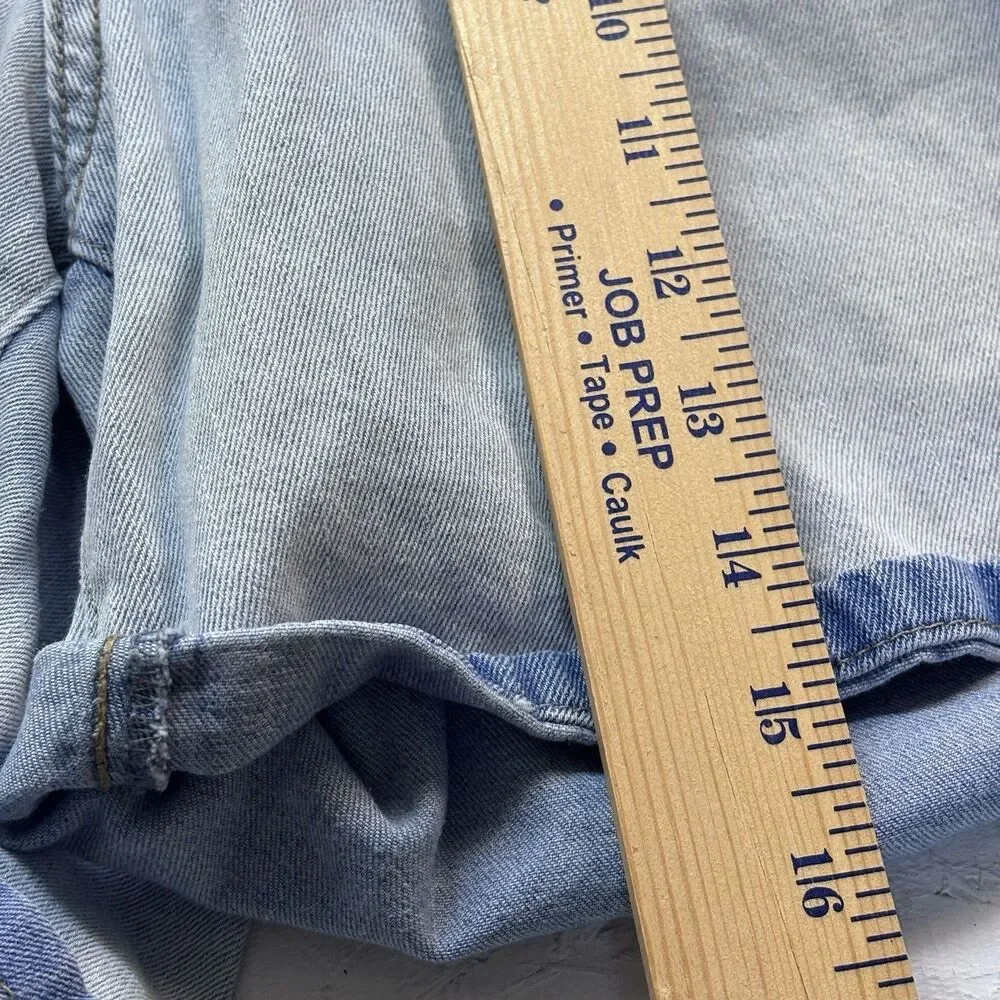 Sound Style Denim Shorts Womens 16 Vintage Reunion Distressed Jean  Cotton Y2K